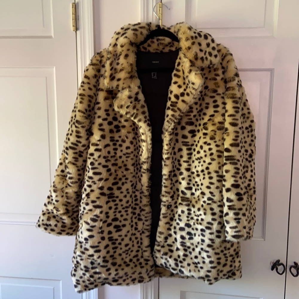 Cheetah Prink Faux Fur Jacket